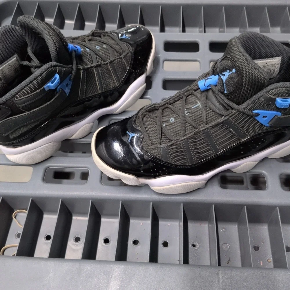 Air Jordan‎ 6 Rings Black University Blue basketball shoe
